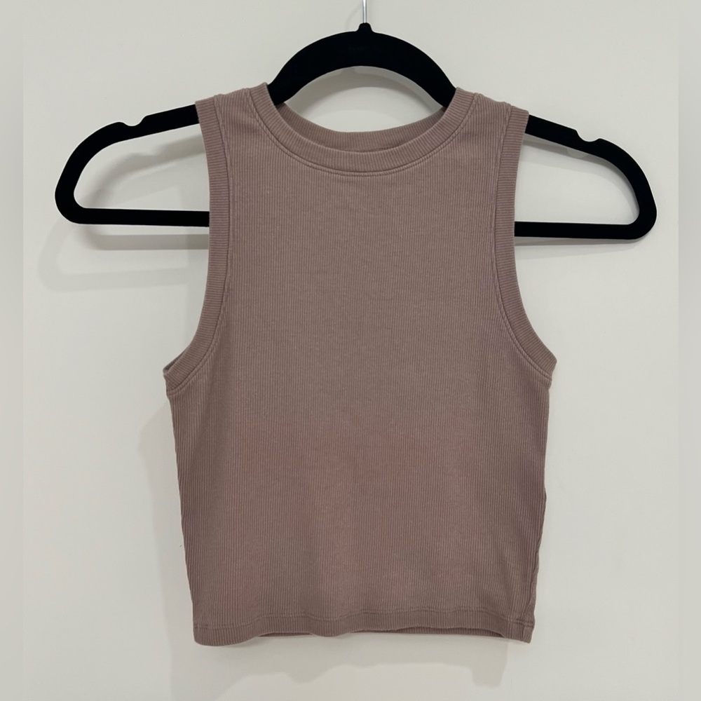 Hollister Ribbed Tank Top - Mauve